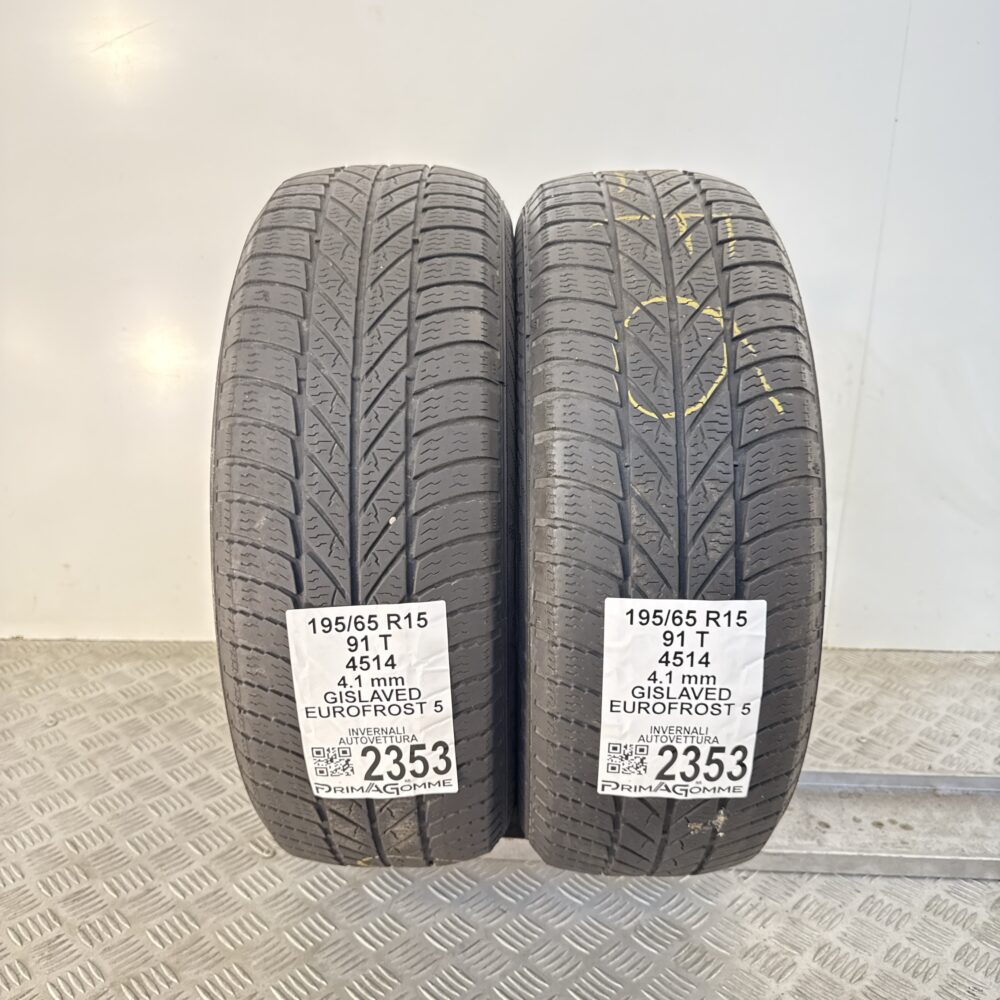 Gomme Usate 195 65 R15 91T Gislaved Eurofrost 5 Invernali - immagine 4