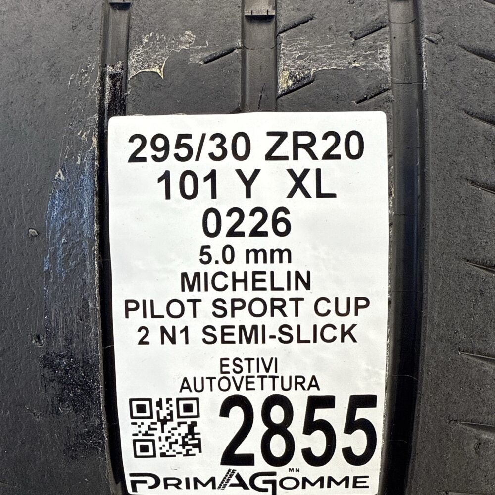 Gomme Usate 295 30 ZR20 XL 101Y MICHELIN Pilot Sport Cup 2 N1 Semi-Slick Estive - immagine 3