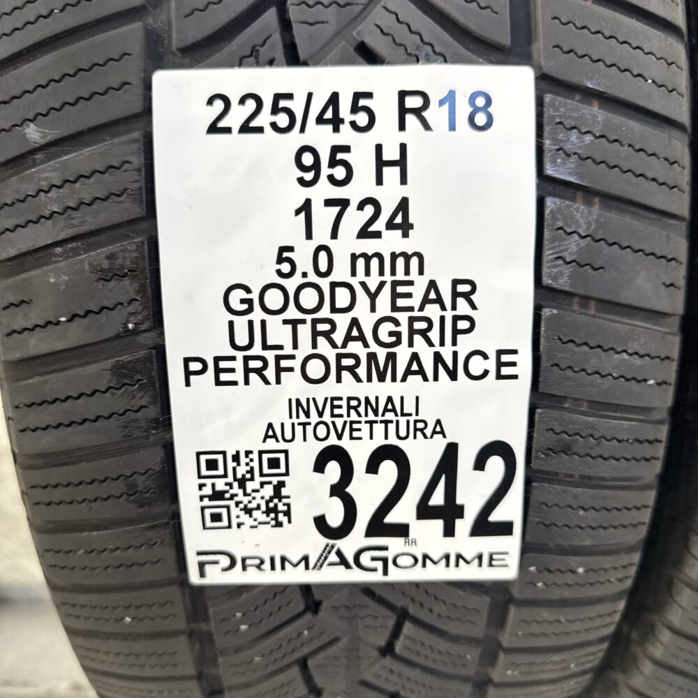 Gomme Usate 225 45 R18 95H GOODYEAR Ultragrip Performance 71% Invernali - immagine 3