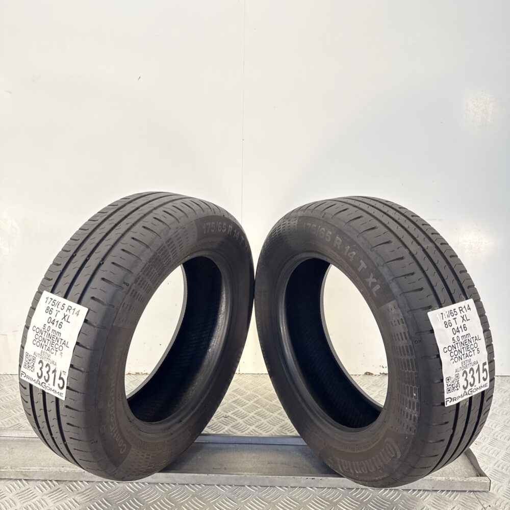 Gomme Usate 175 65 R14 XL 86T Continental ContiEco Contact 5 71% Estive - immagine 6