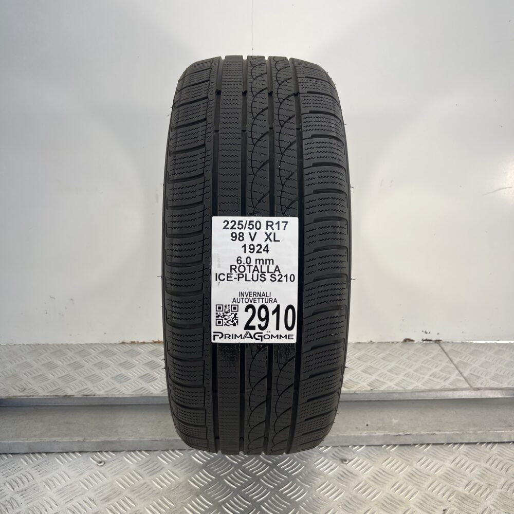 Gomma Usata 225 50 R17 XL 98V Rotalla Ice-Plus S210 86% Invernale