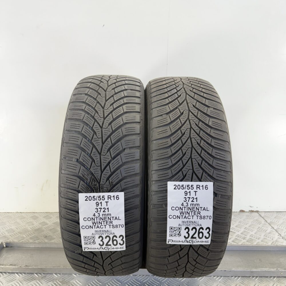 Gomme Usate 205 55 R16 91T Continental Winter Contact TS870 Invernali - immagine 15