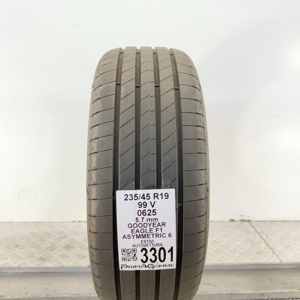 Gomma Usata 235 45 R19 99V Goodyear Eagle F1 Asymmetric 6 81% Estivo