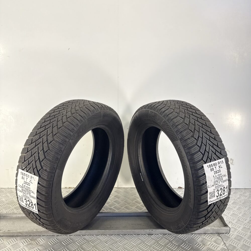 Gomme Usate 185 60 R15 XL 88T Continental Winter Contact TS860 77% Invernali - immagine 10