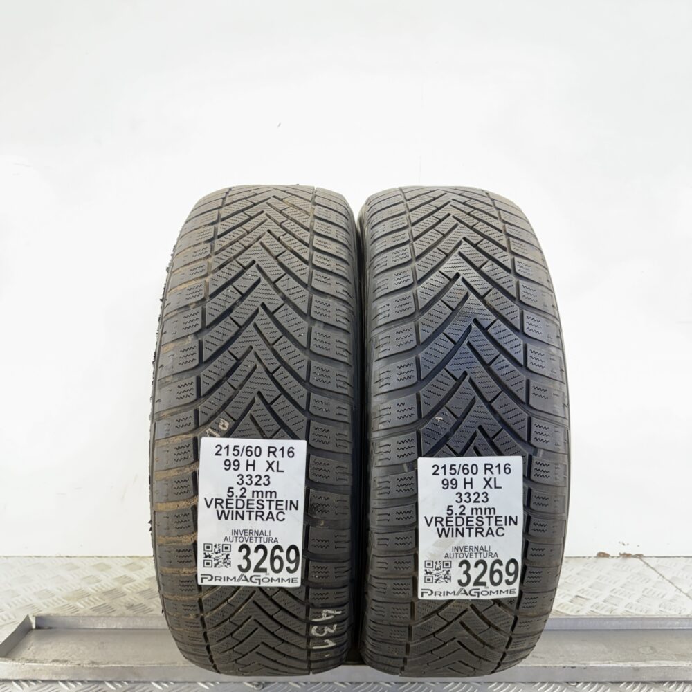 Gomme Usate 215 60 R16 XL 99H Vredestein Wintrac 74% Invernali