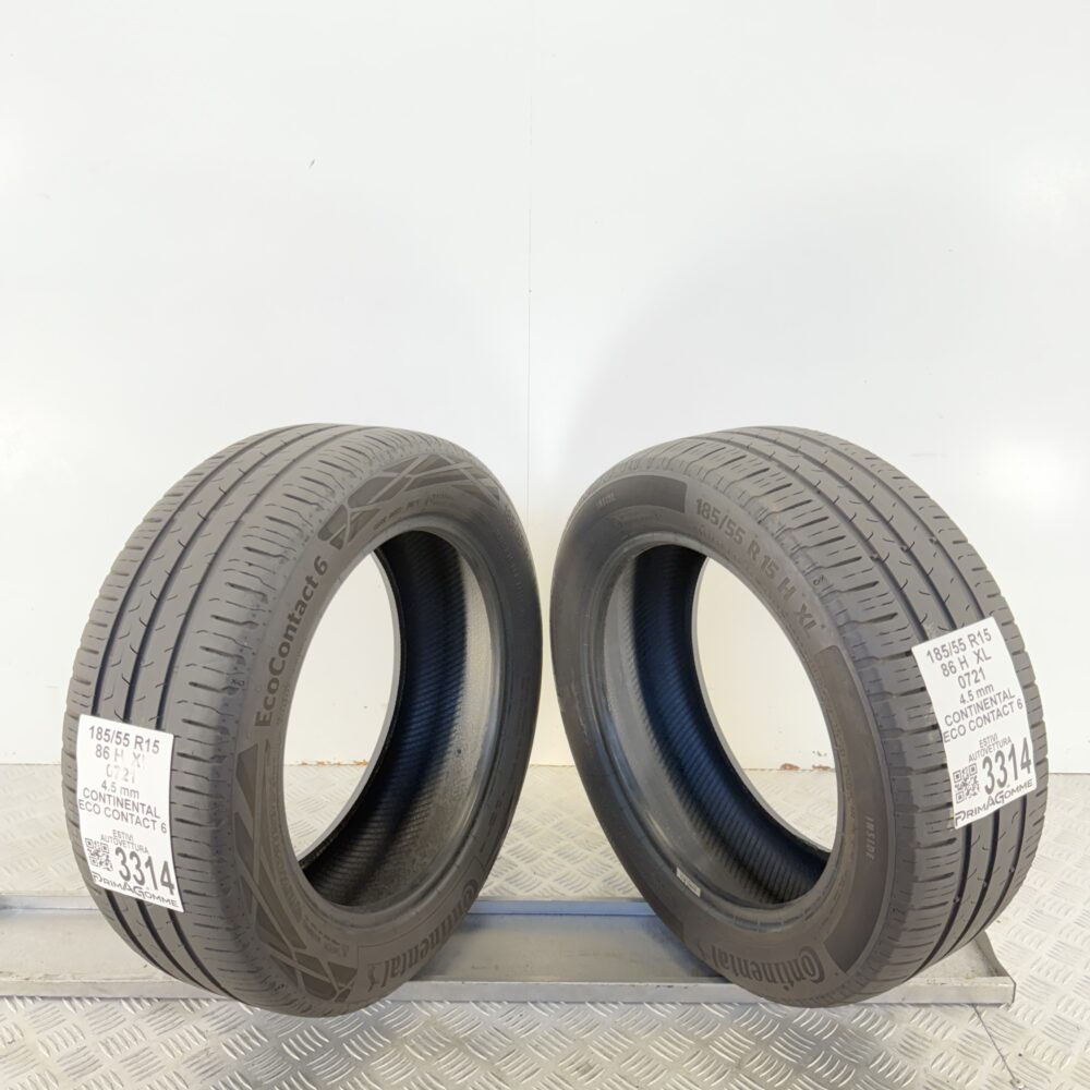 Gomme Usate 185 55 R15 XL 86H Continental Eco Contact 6 Estive - immagine 6
