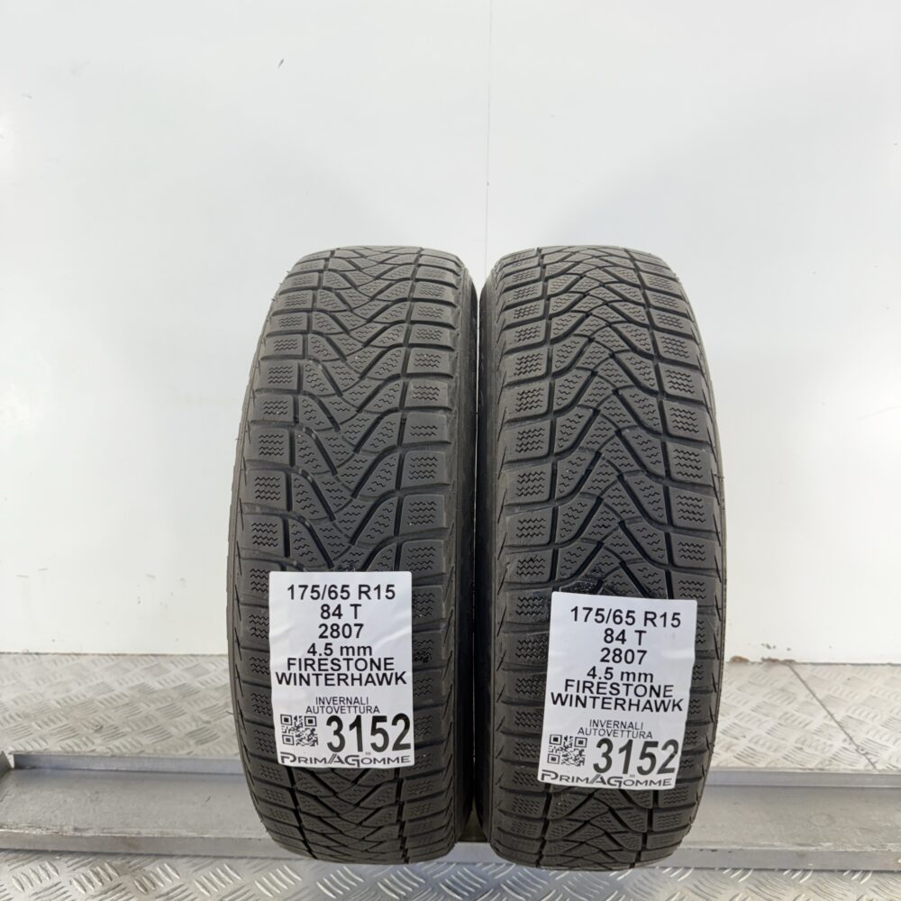 Gomme Usate 175 65 R15 84T Firestone Winterhawk Invernali