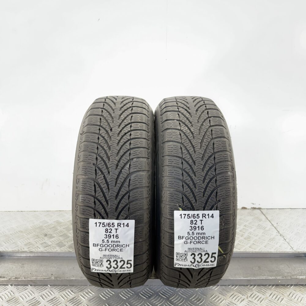 Gomme Usate 175 65 R14 82T BFgoodrich G-Force 79% Invernali