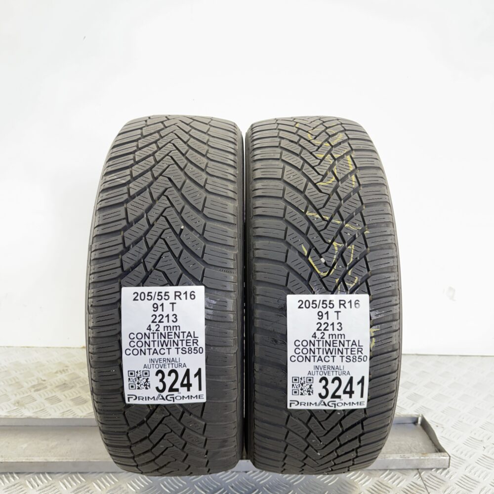 Gomme Usate 205 55 R16 91T Continental ContiWinterContact TS850 Invernali