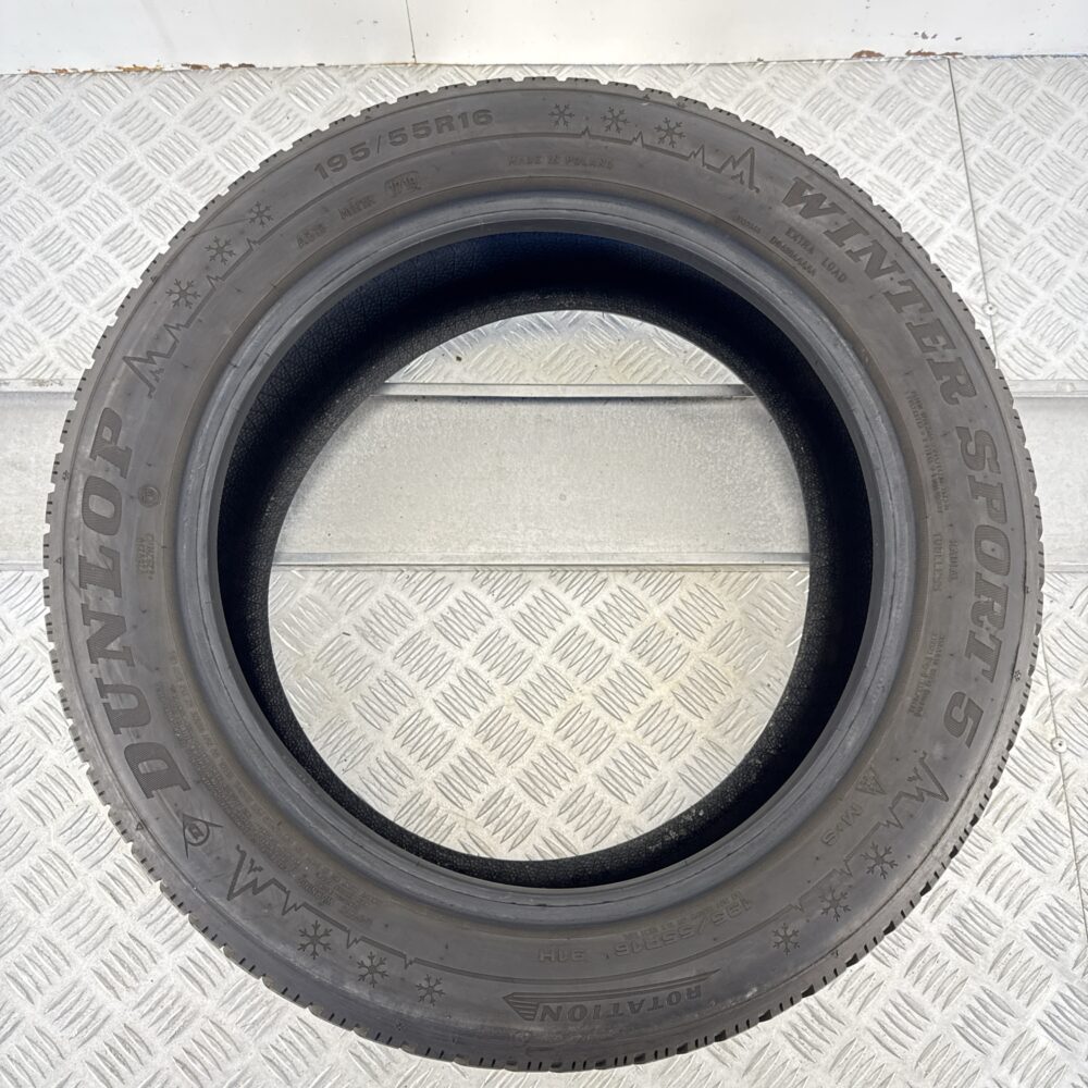 Gomma Usata 195 55 R16 91H XL Dunlop Winter Sport 5 90% Invernale - immagine 6