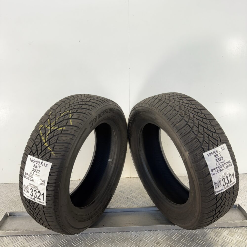 Gomme Usate 185 60 R15 88T Bridgestone Blizzak LM005 74% Invernali - immagine 11