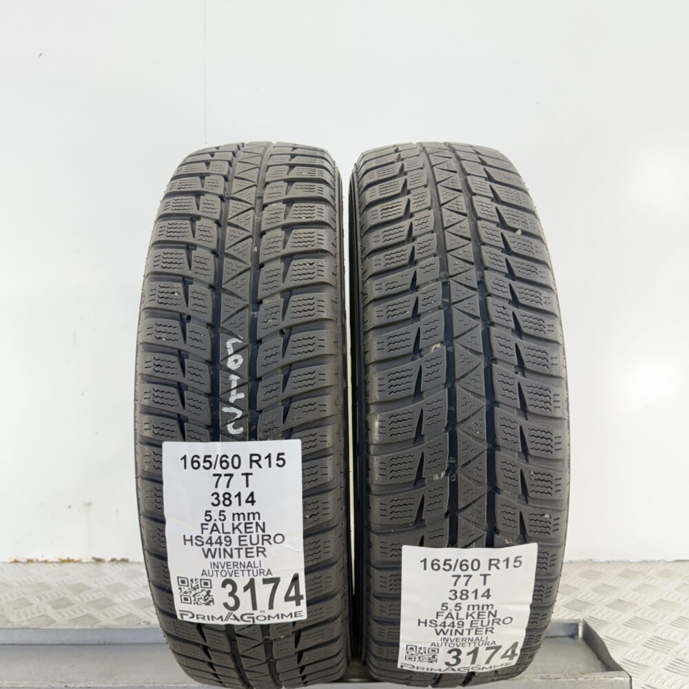 Gomme Usate 165 60 R15 77T Falken HS449 EURO WINTER 79% Invernali