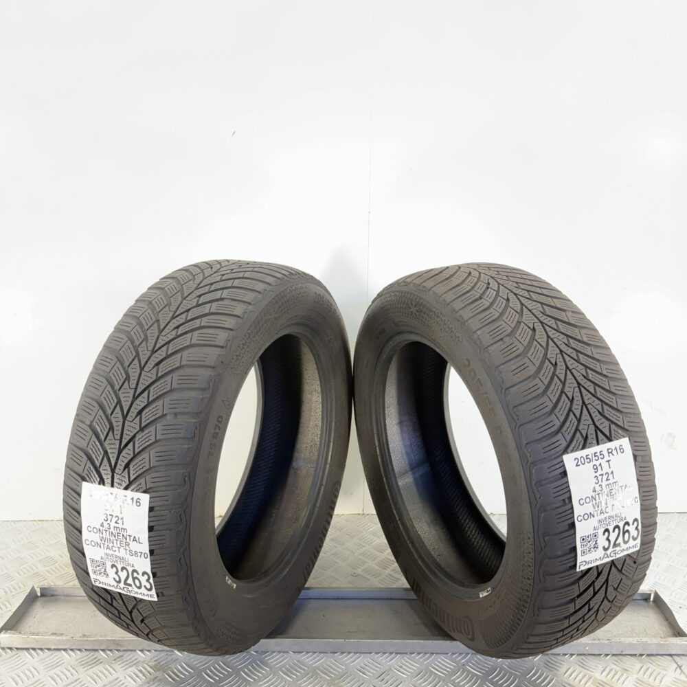 Gomme Usate 205 55 R16 91T Continental Winter Contact TS870 Invernali - immagine 12