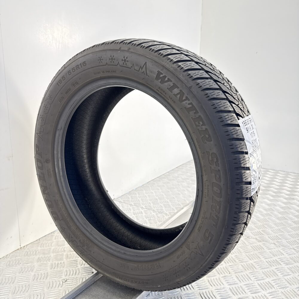Gomma Usata 195 55 R16 91H XL Dunlop Winter Sport 5 90% Invernale - immagine 5