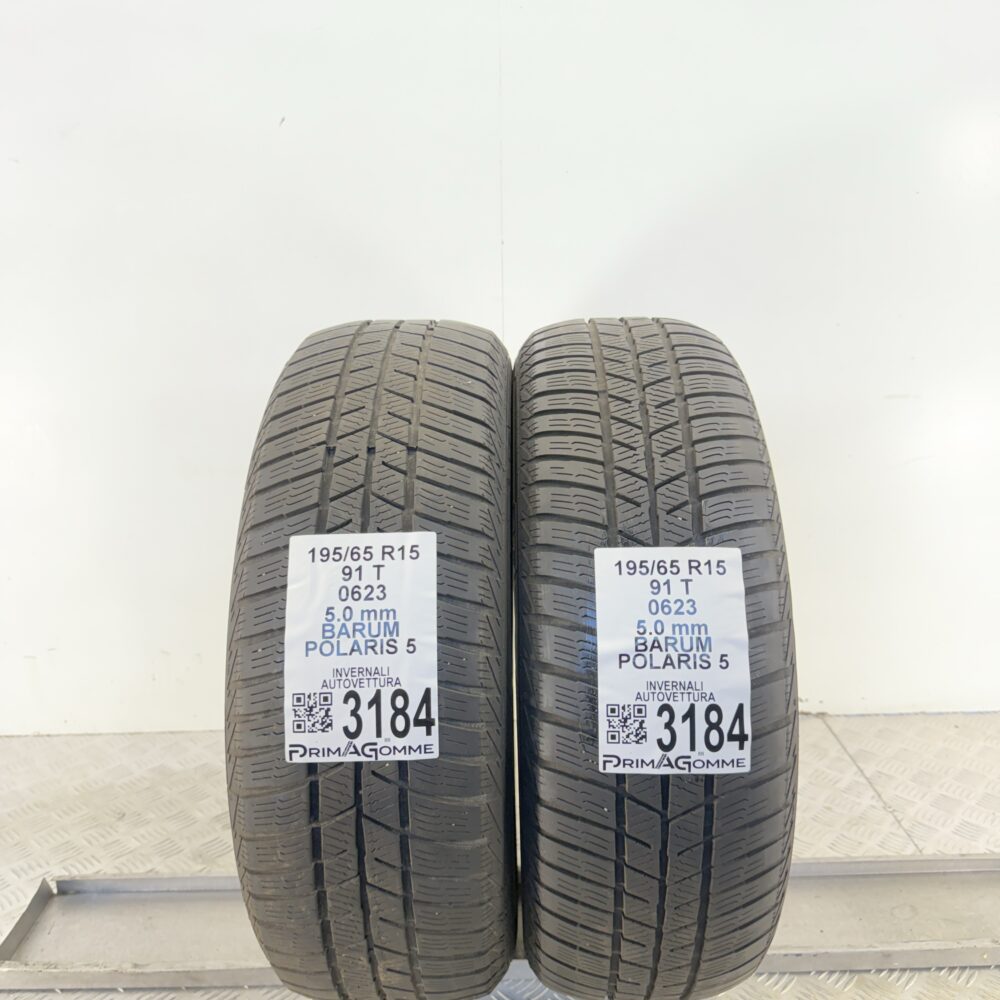 Gomme Usate 195 65 R15 91T BARUM POLARIS 5 71% Invernali