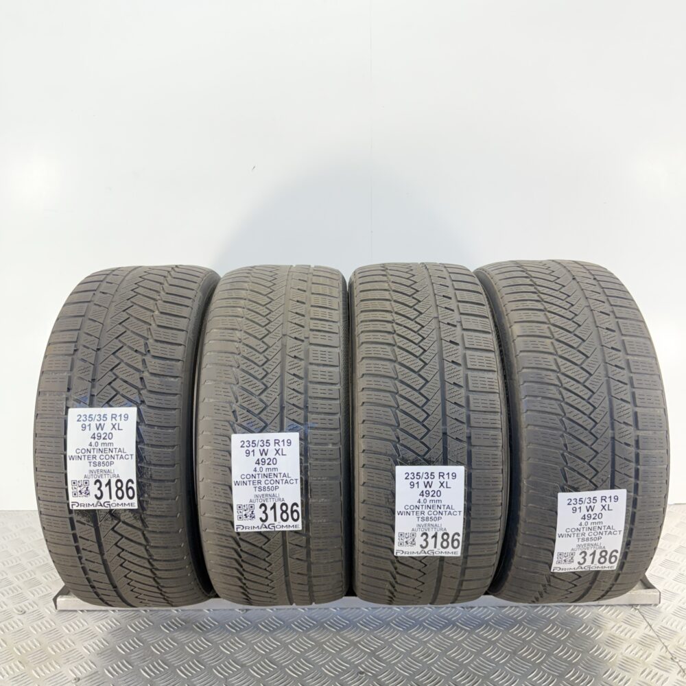 Gomme Usate 235 35 R19 XL 91W Continental Winter Contact TS850P Invernali