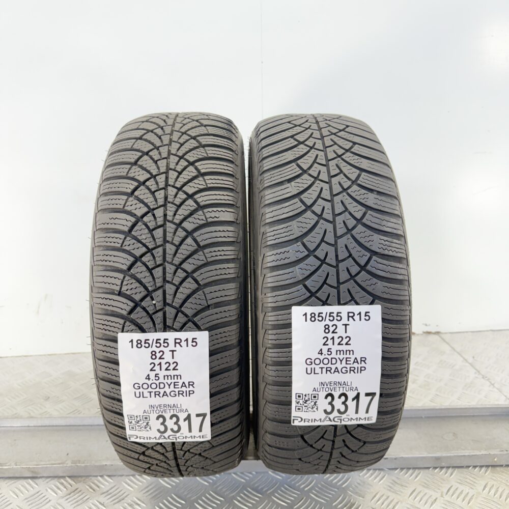 Gomme Usate 185 55 R15 82T Goodyear Ultragrip Invernali