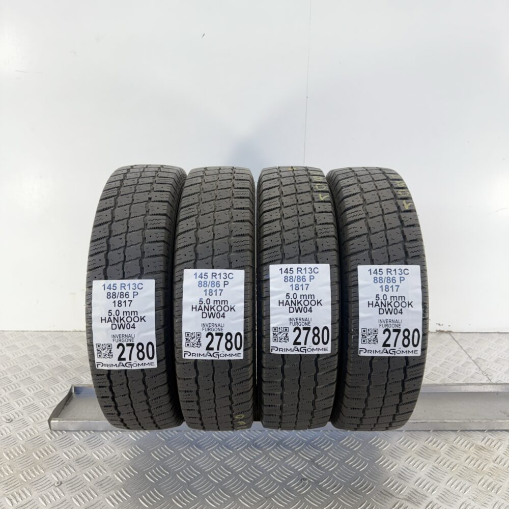 Gomme Usate 145 R13C 88/86P Hankook DW04 71% Invernali