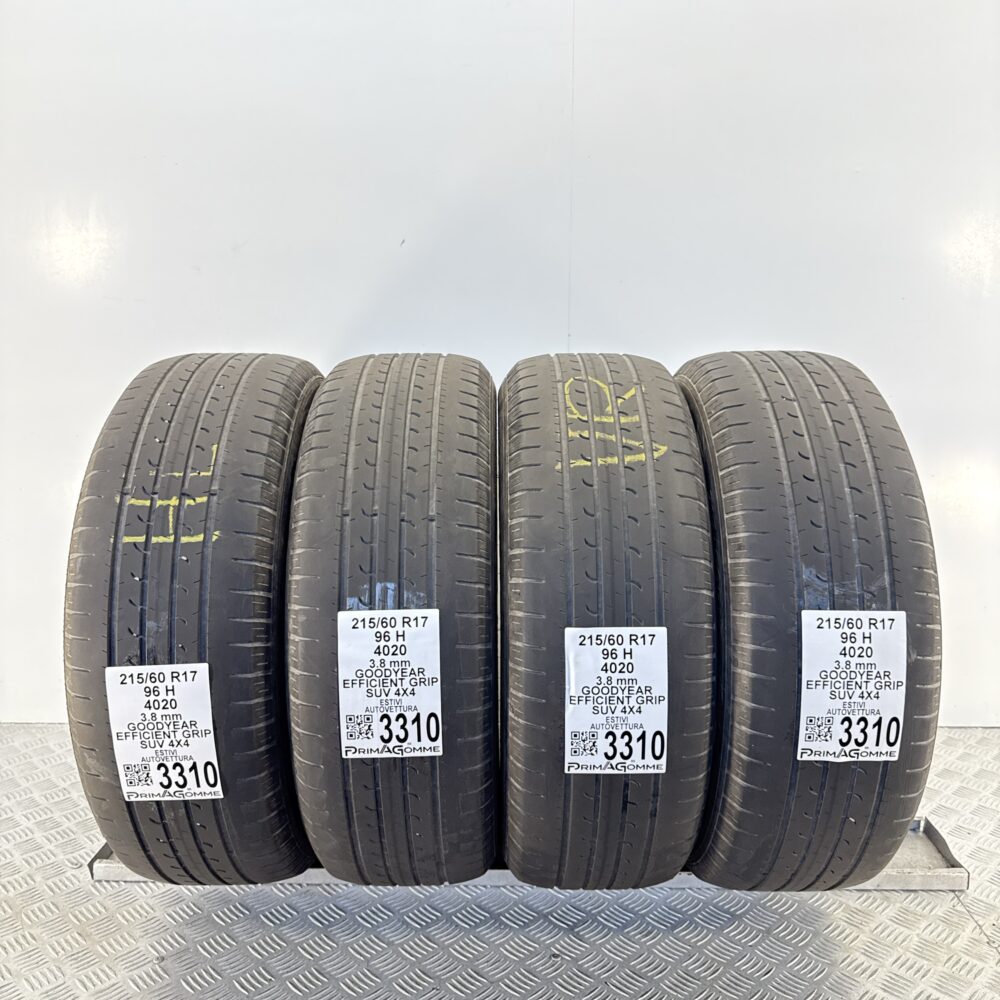 Gomme Usate 215 60 R17 96H Goodyear Efficient Grip SUV 4X4 Estive