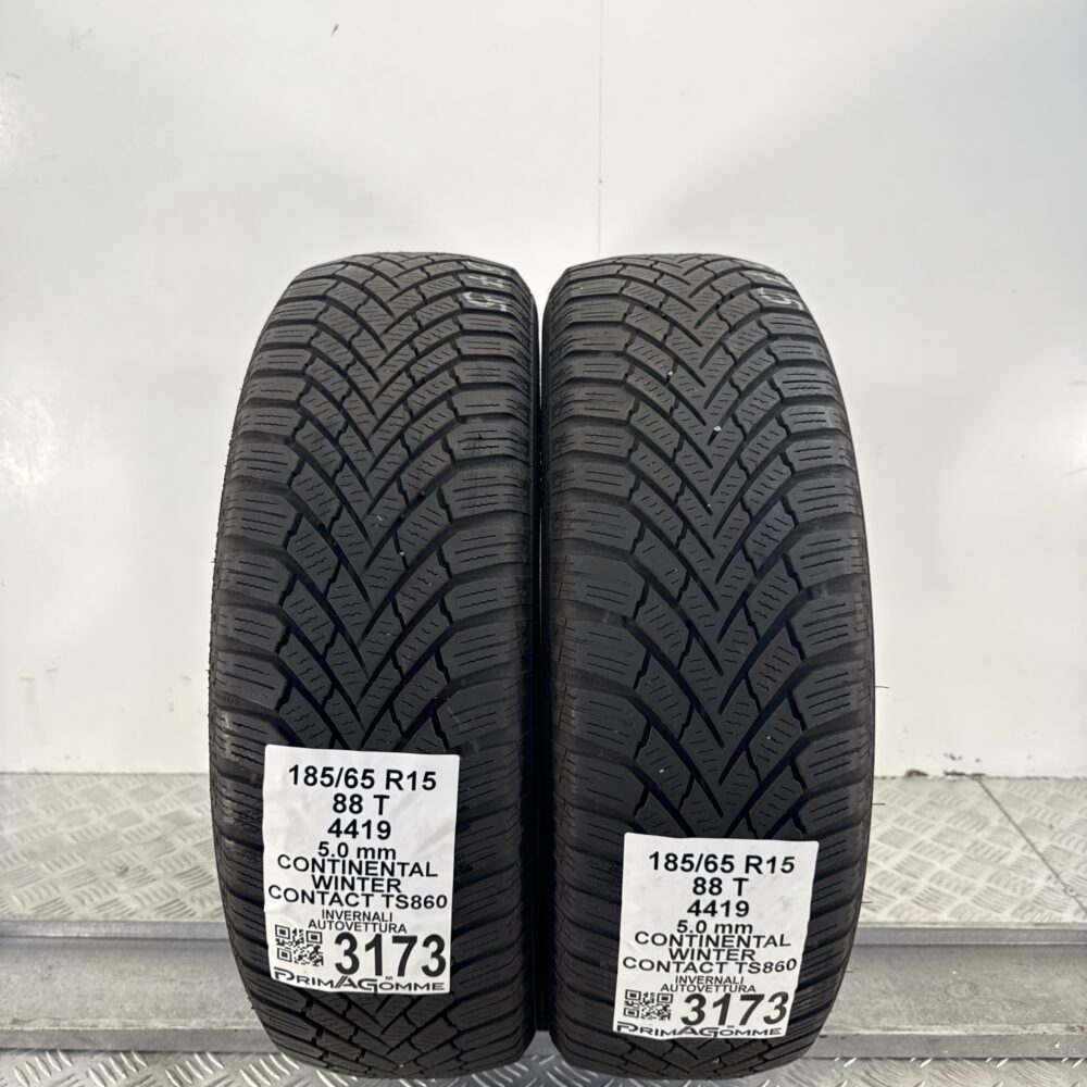 Gomme Usate 185 65 R15 88T Continental WinterContact TS860 71% Invernali
