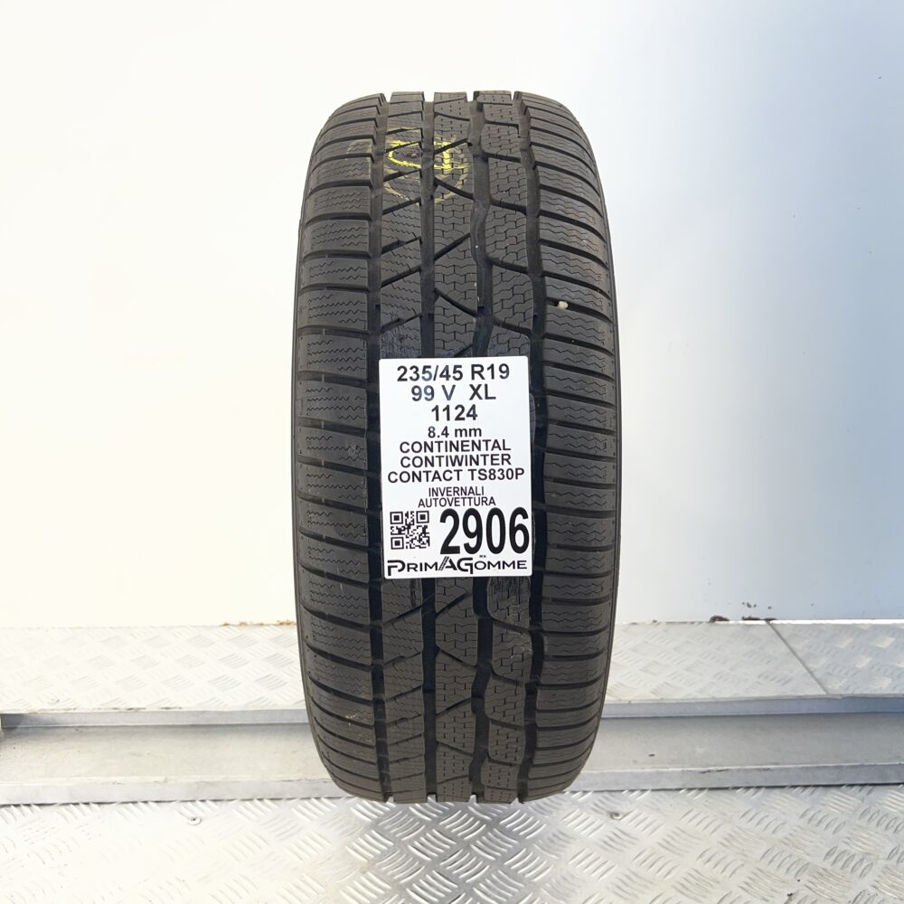 Gomma Usata 235 45 R19 XL 99V Continental ContiWinterContact TS830P Invernale
