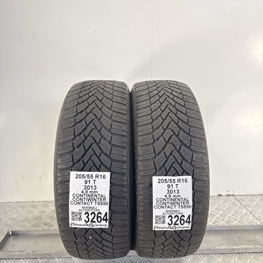 Gomme Usate 205 55 R16 91T Continental ContiWinterContact TS850 Invernali