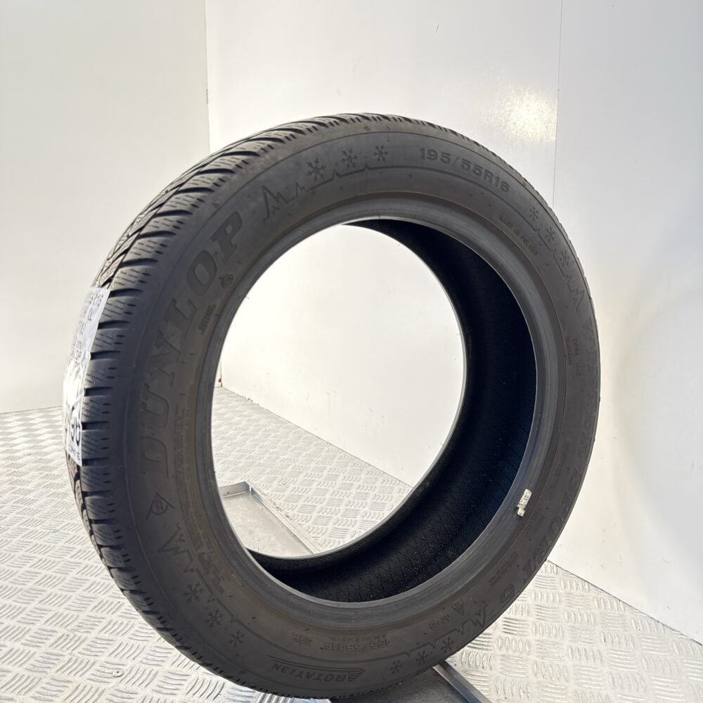 Gomma Usata 195 55 R16 91H XL Dunlop Winter Sport 5 90% Invernale - immagine 4