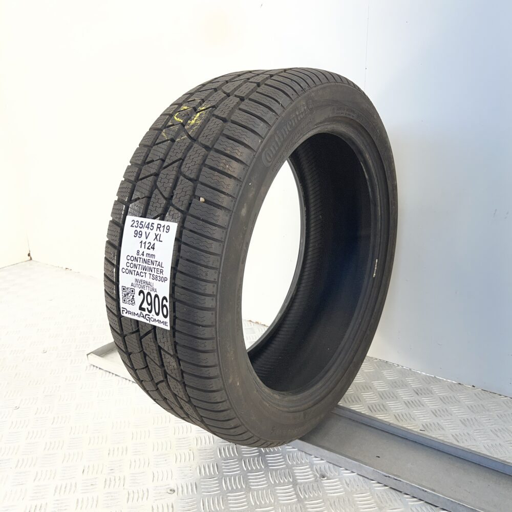 Gomma Usata 235 45 R19 XL 99V Continental ContiWinterContact TS830P Invernale - immagine 5