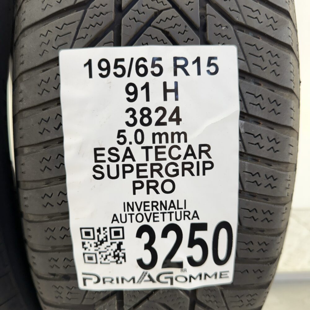Gomme Usate 195 65 R15 91H Esa Tecar Supergrip Pro 71% Invernali - immagine 3