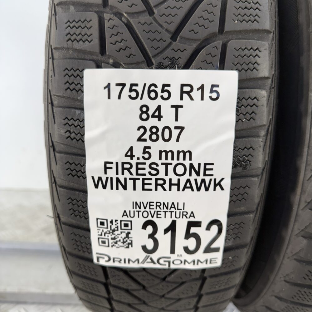 Gomme Usate 175 65 R15 84T Firestone Winterhawk Invernali - immagine 3