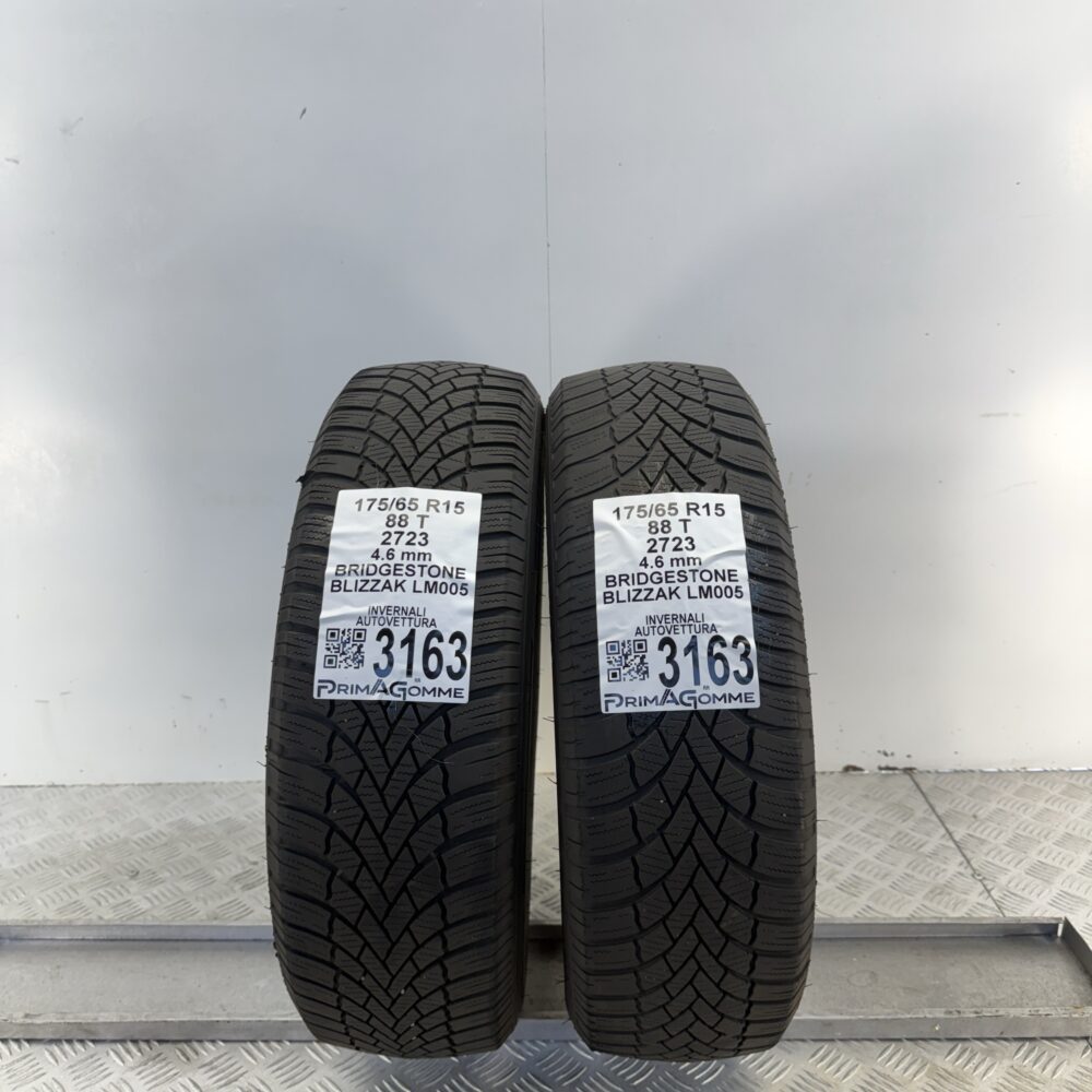Gomme Usate 175 65 R15 88T Bridgestone Blizzak LM005 Invernali
