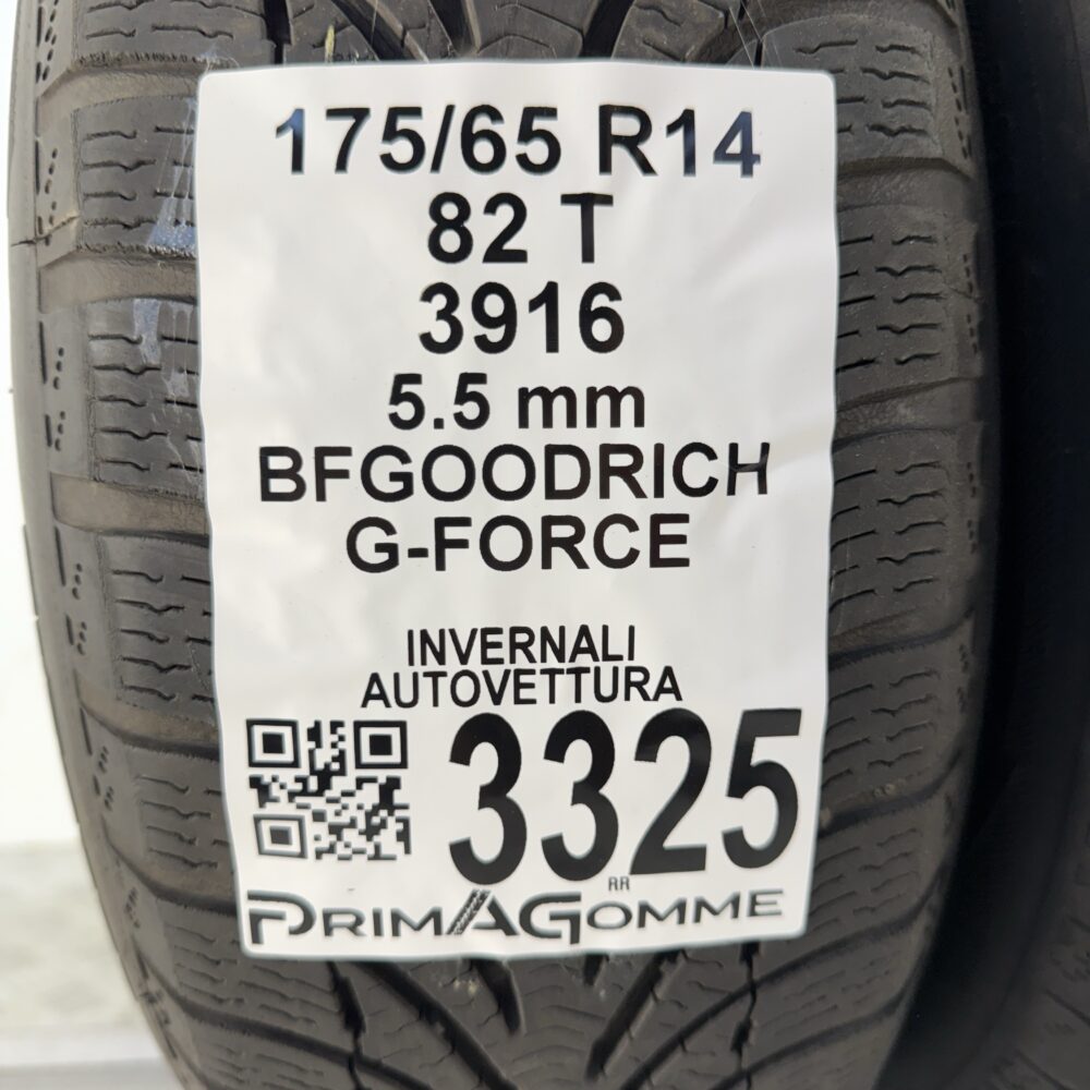 Gomme Usate 175 65 R14 82T BFgoodrich G-Force 79% Invernali - immagine 3