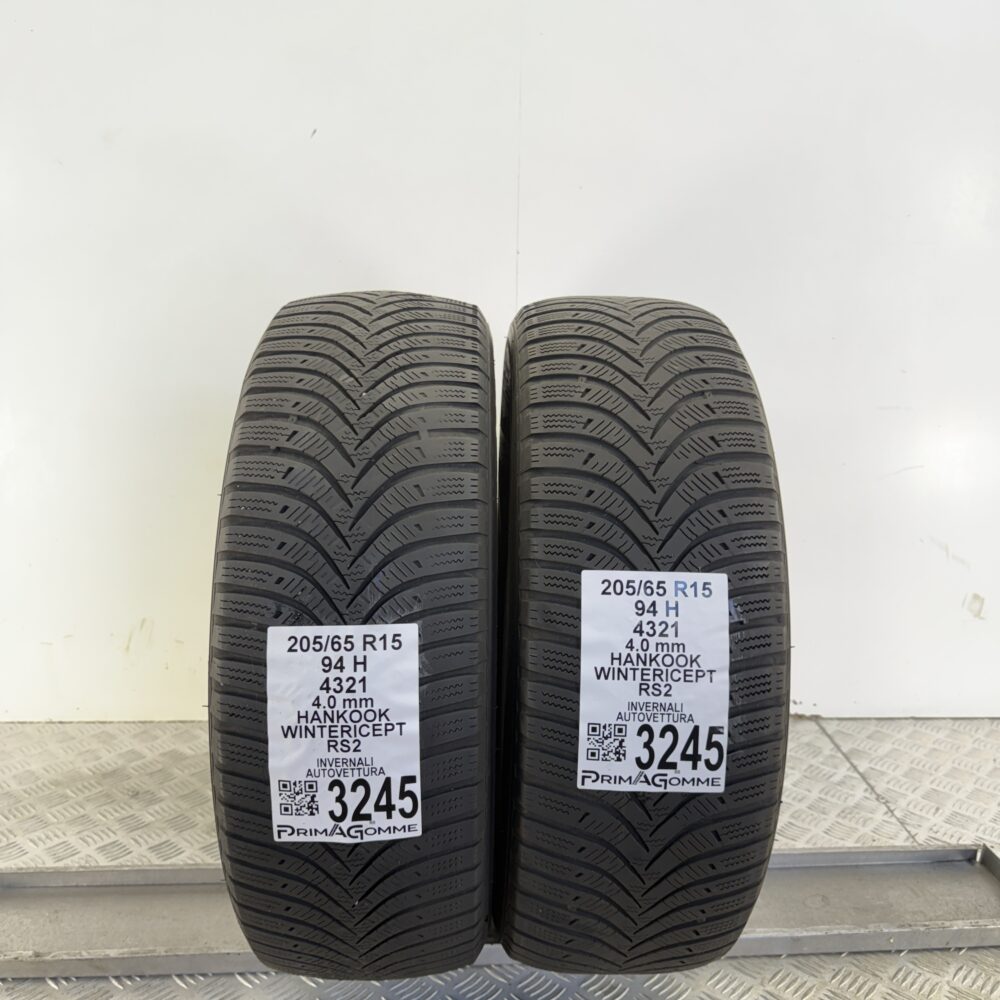 Gomme Usate 205 65 R15 94H Hankook Wintericept RS2 Invernali
