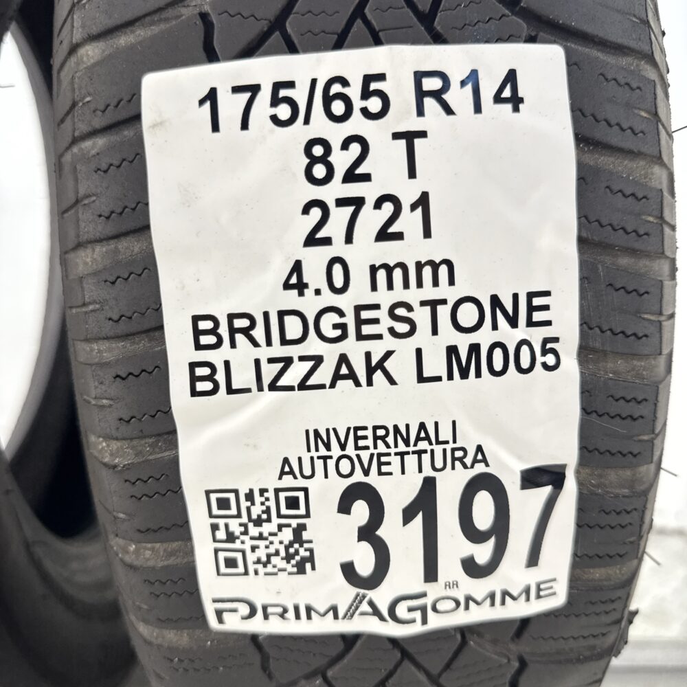 Gomme Usate 175 65 R14 82T Bridgestone Blizzak LM005 Invernali - immagine 3
