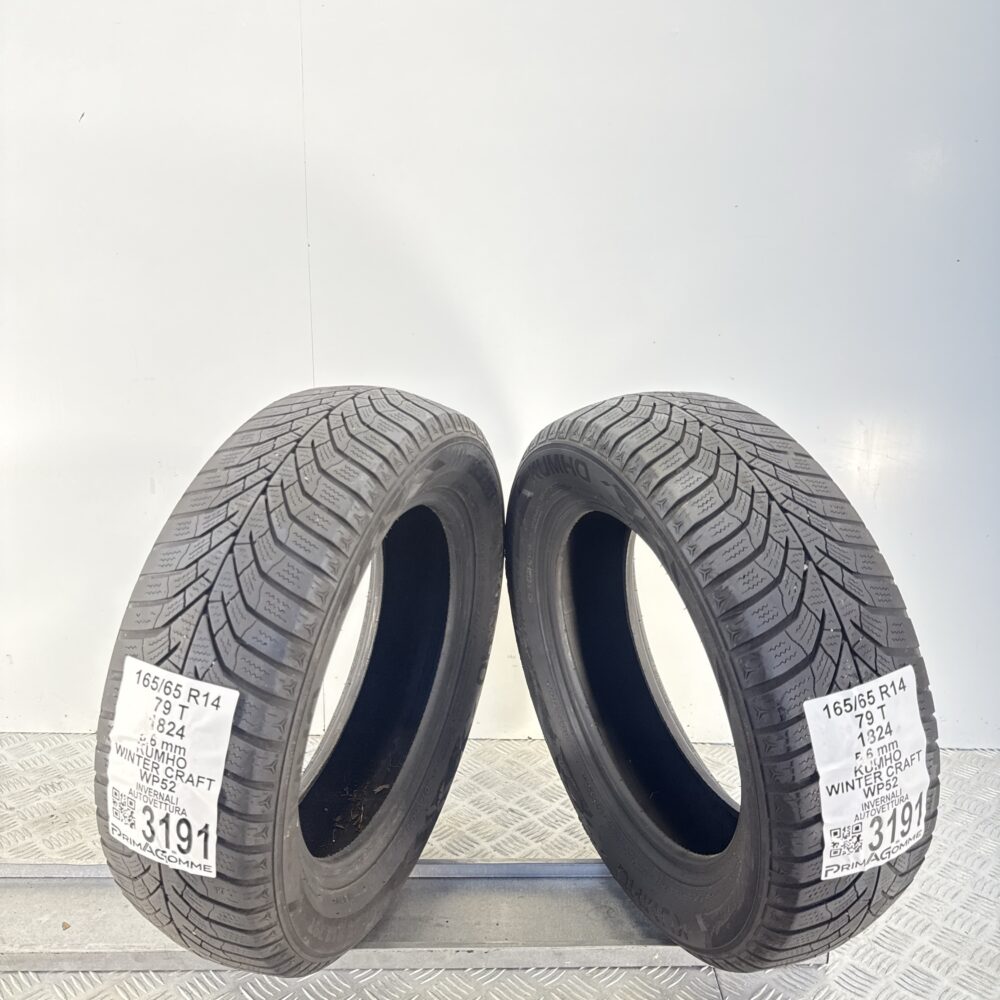 Gomme Usate 165 65 R14 79T Kumho Winter Craft WP52 80% Invernali - immagine 11