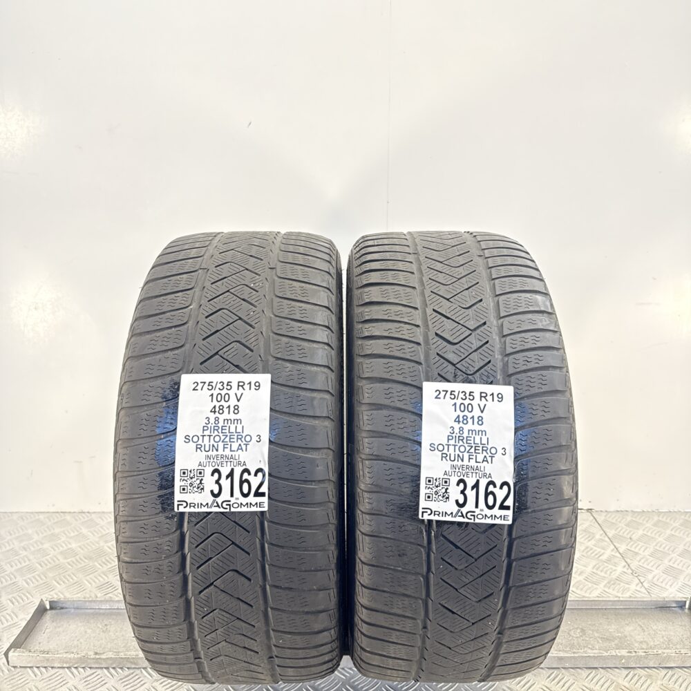 Gomme Usate 275 35 R19 100V Pirelli Sottozero 3 RunFlat Invernali