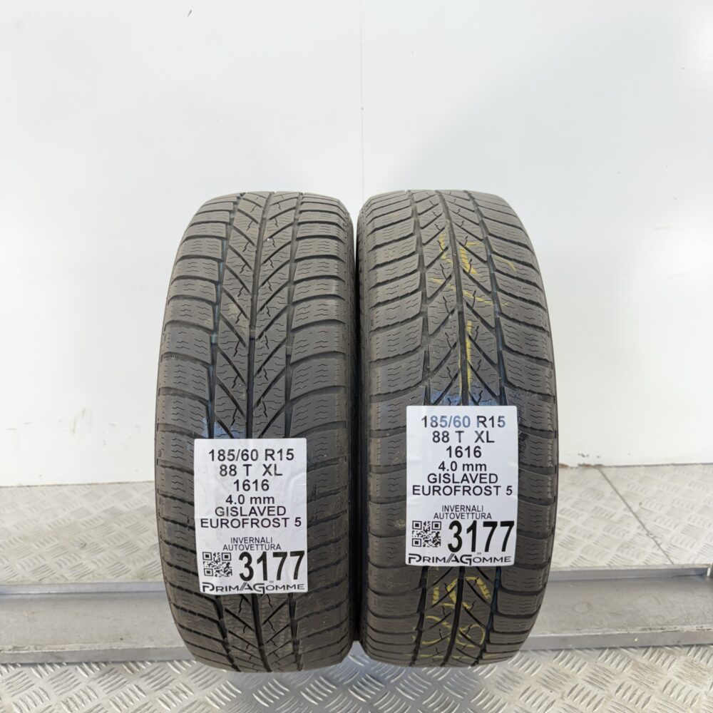 Gomme Usate 185 60 R15 XL 88T Gislaved Eurofrost 5 Invernali