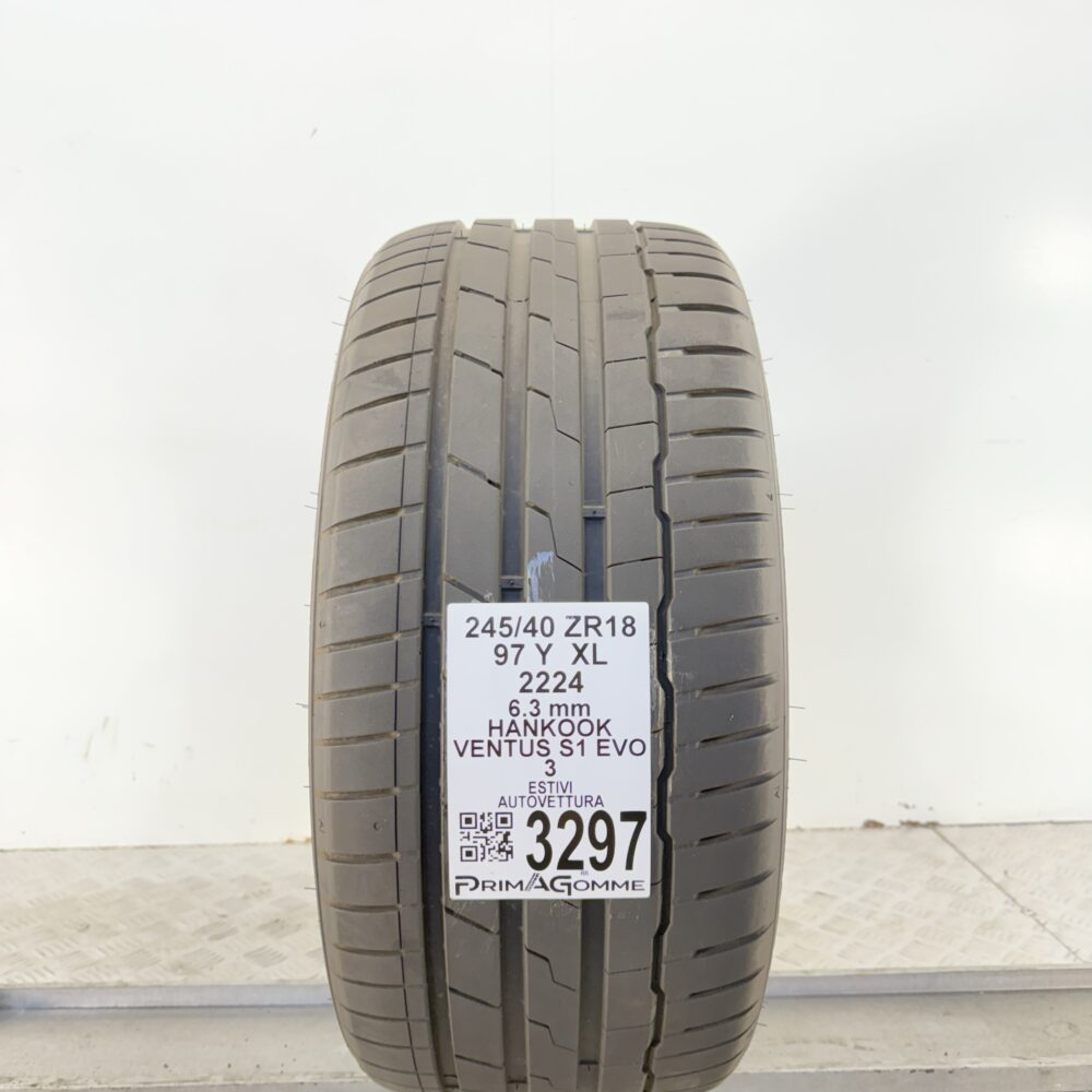 Gomma Usata 245 40 ZR18 XL 97Y Hankook Ventus S1 EVO 3 90% Estivo