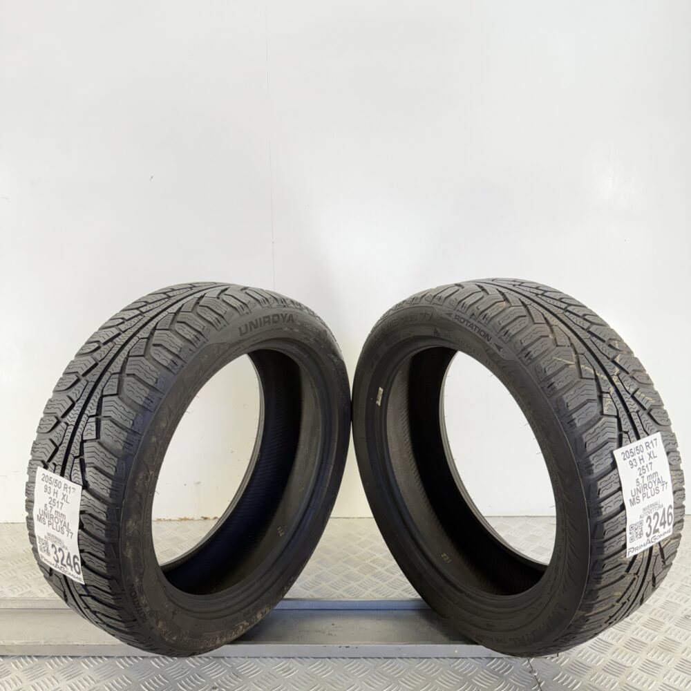 Gomme Usate 205 50 R17 XL 93H UNIROYAL MS PLUS 77 81% Invernali - immagine 11