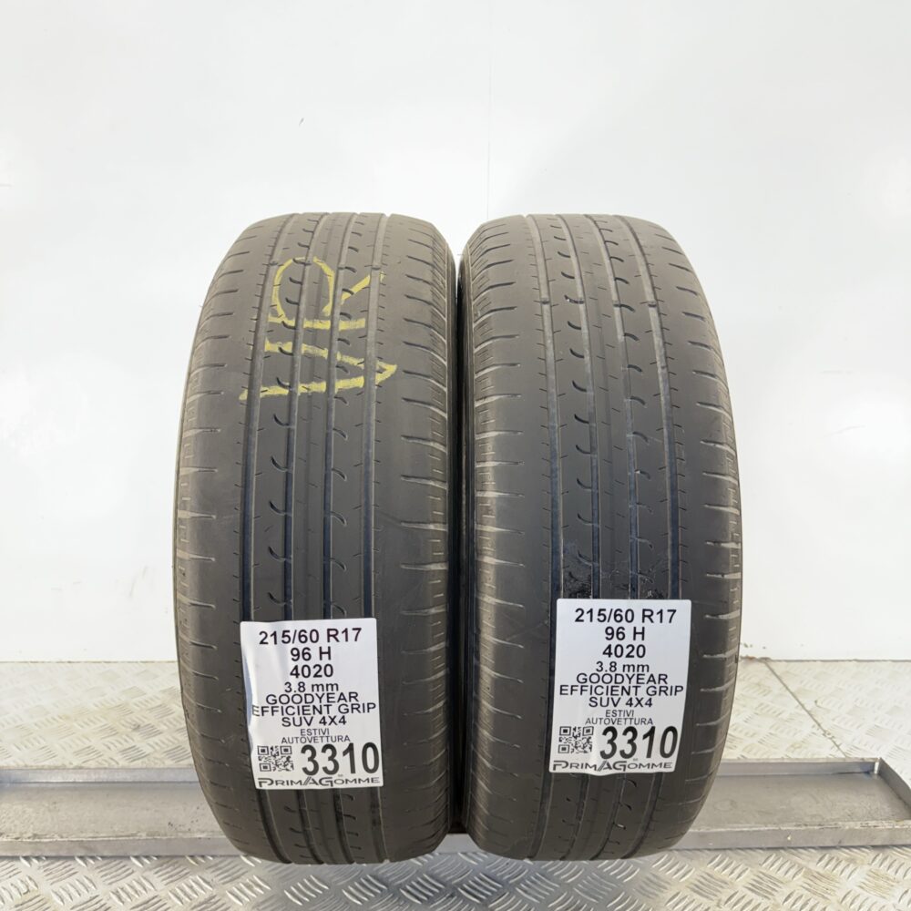 Gomme Usate 215 60 R17 96H Goodyear Efficient Grip SUV 4X4 Estive - immagine 5