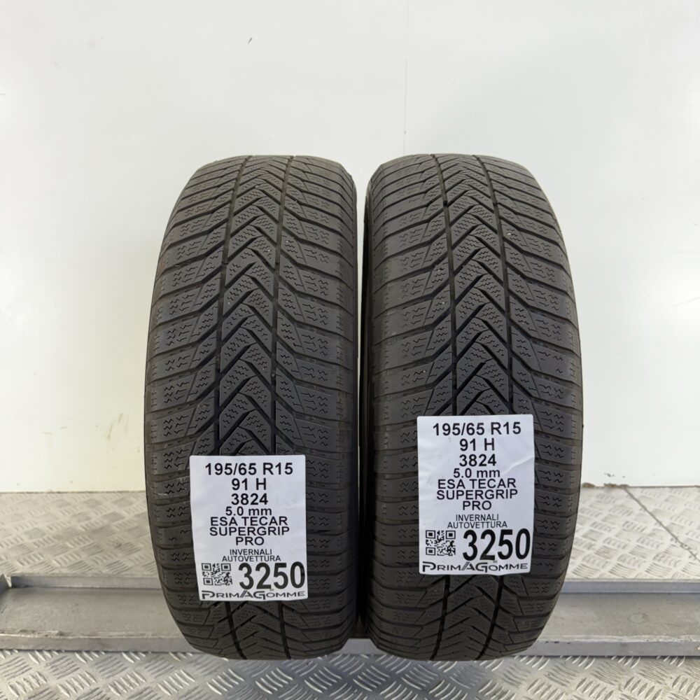 Gomme Usate 195 65 R15 91H Esa Tecar Supergrip Pro 71% Invernali
