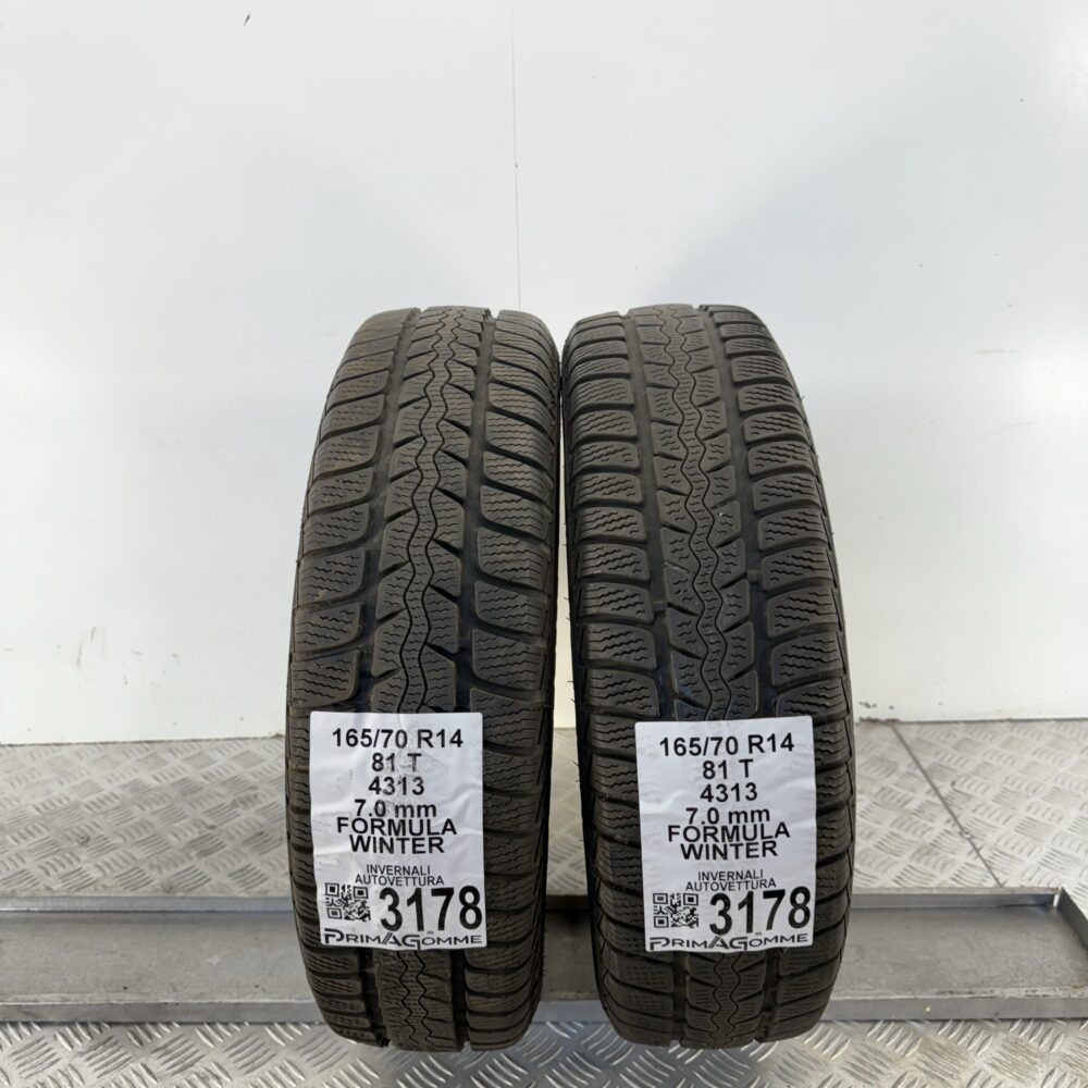 Gomme Usate 165 70 R14 81T Formula Winter 98% Invernali