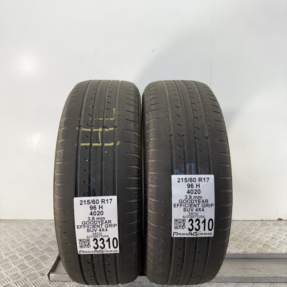 Gomme Usate 215 60 R17 96H Goodyear Efficient Grip SUV 4X4 Estive - immagine 4