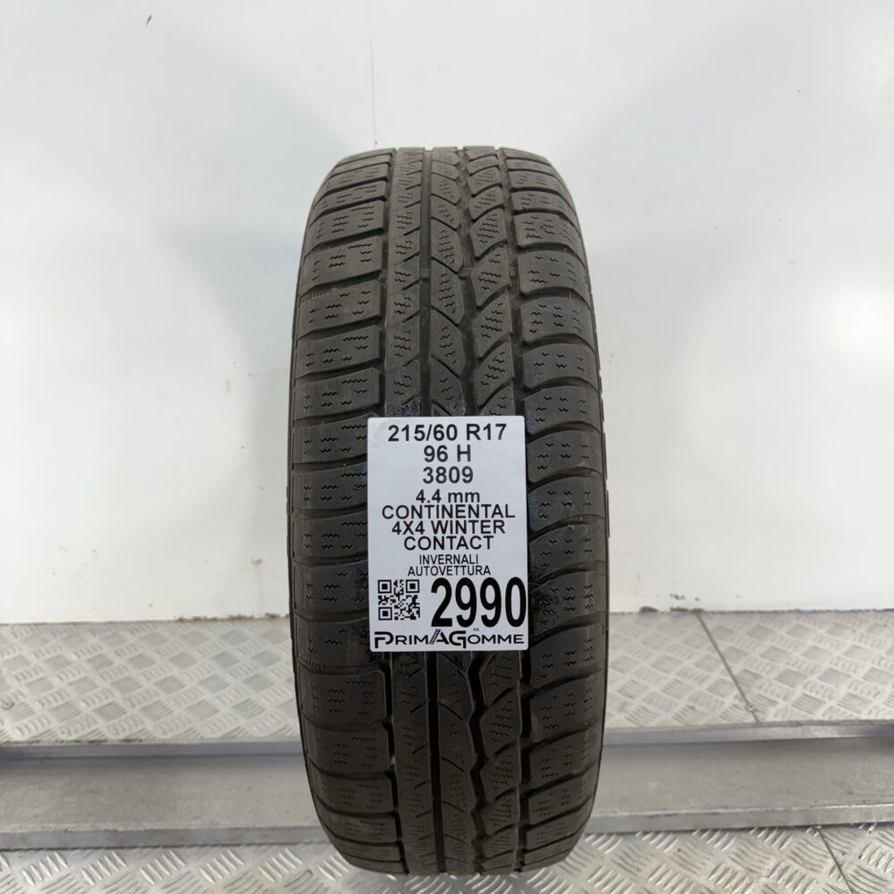 Gomma Usata 215 60 R17 96H Continental 4X4 Winter Contact Invernale