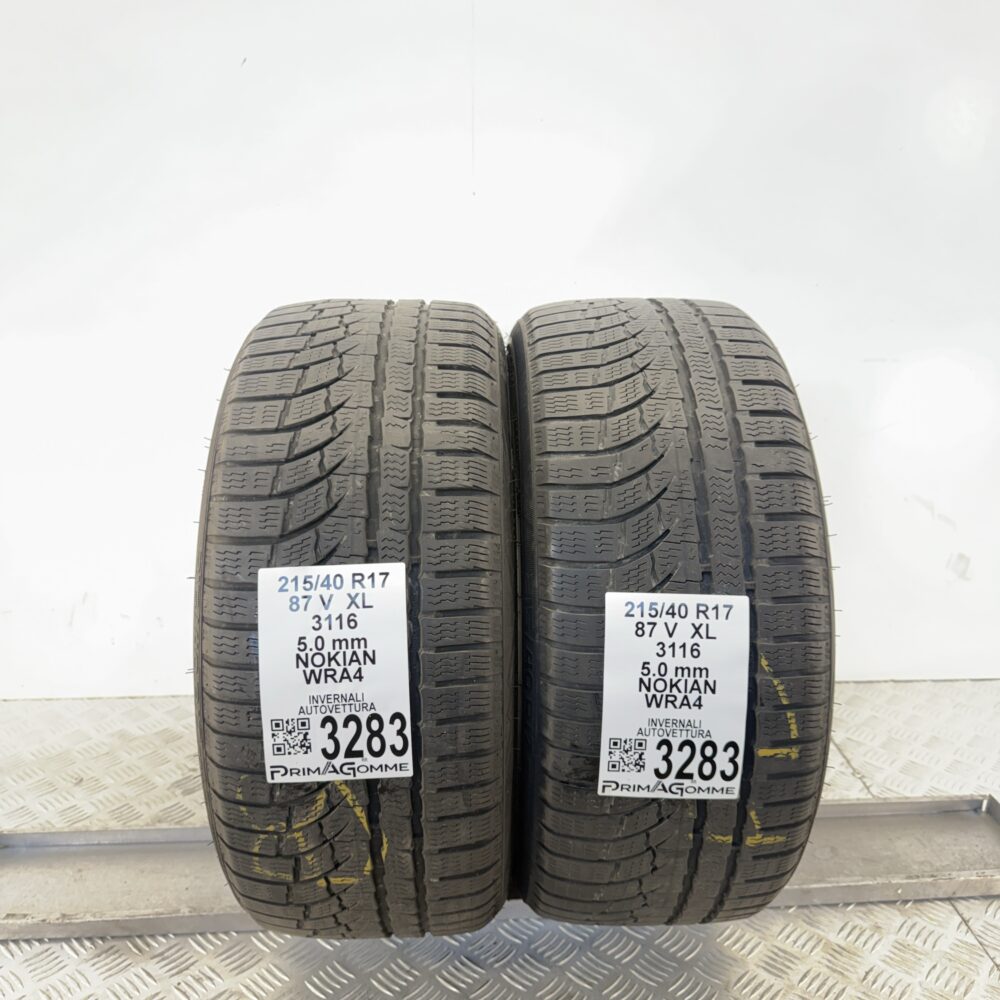 Gomme Usate 215 40 R17 XL 87V NOKIAN WRA4 71% Invernali