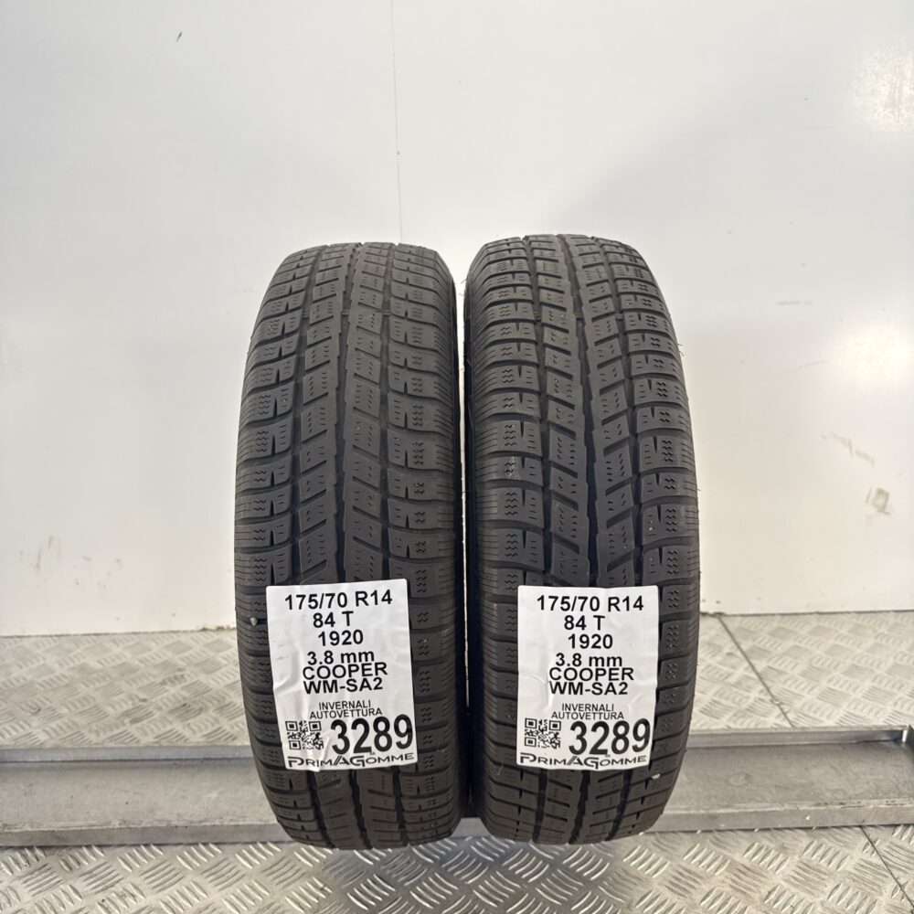 Gomme Usate 175 70 R14 84T Cooper WM-SA2 Invernali