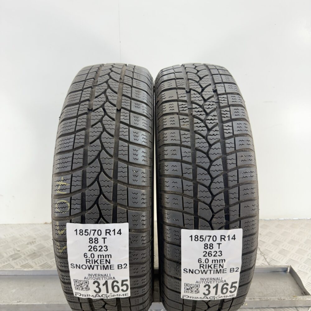 Gomme Usate 185 70 R14 88T Riken Snowtime B2 86% Invernali