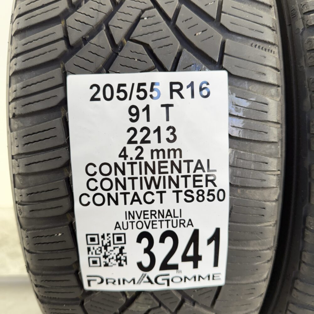 Gomme Usate 205 55 R16 91T Continental ContiWinterContact TS850 Invernali - immagine 3