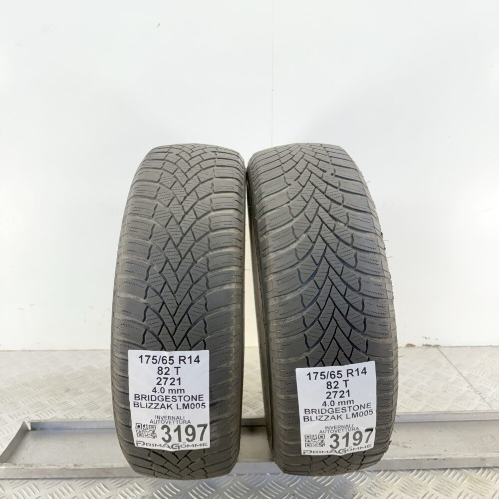 Gomme Usate 175 65 R14 82T Bridgestone Blizzak LM005 Invernali
