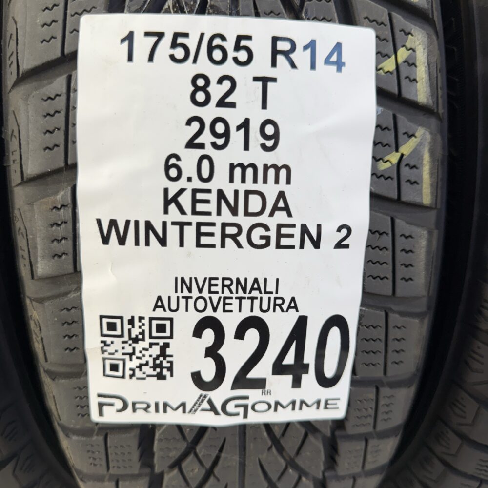 Gomme Usate 175 65 R14 82T Kenda Wintergen 2 86% Invernali - immagine 3
